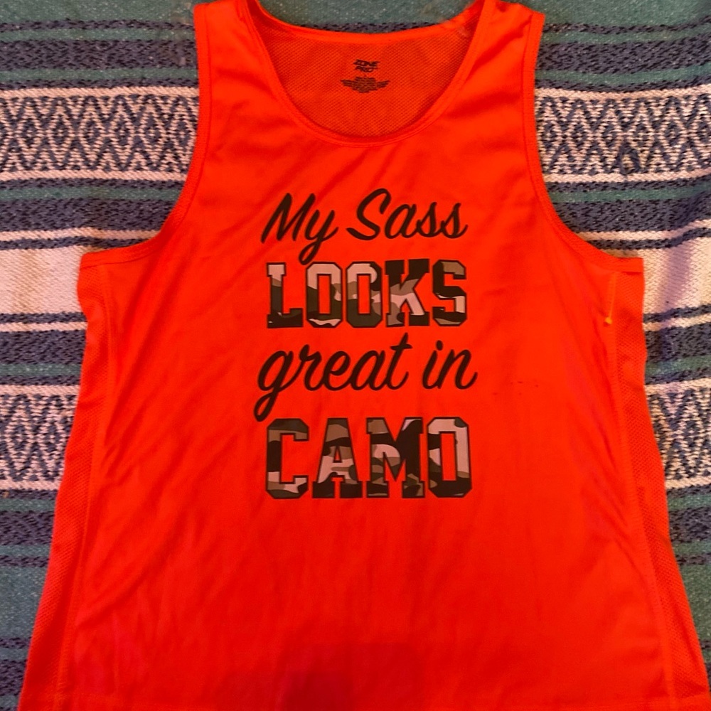 My sass looks great in camo athletic tank